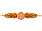 Raga Titan Royal Peacock Gold-Tone Bracelet Watch – Pink Dial