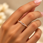 Rosé Gleamline Slim Ring