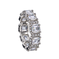 Silver Crystal Régence Ring