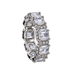 Silver Crystal Régence Ring