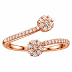 Rosé Twin Spark Ring