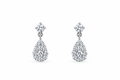 Silver Teardrop Grace Earrings