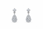 Silver Teardrop Grace Earrings