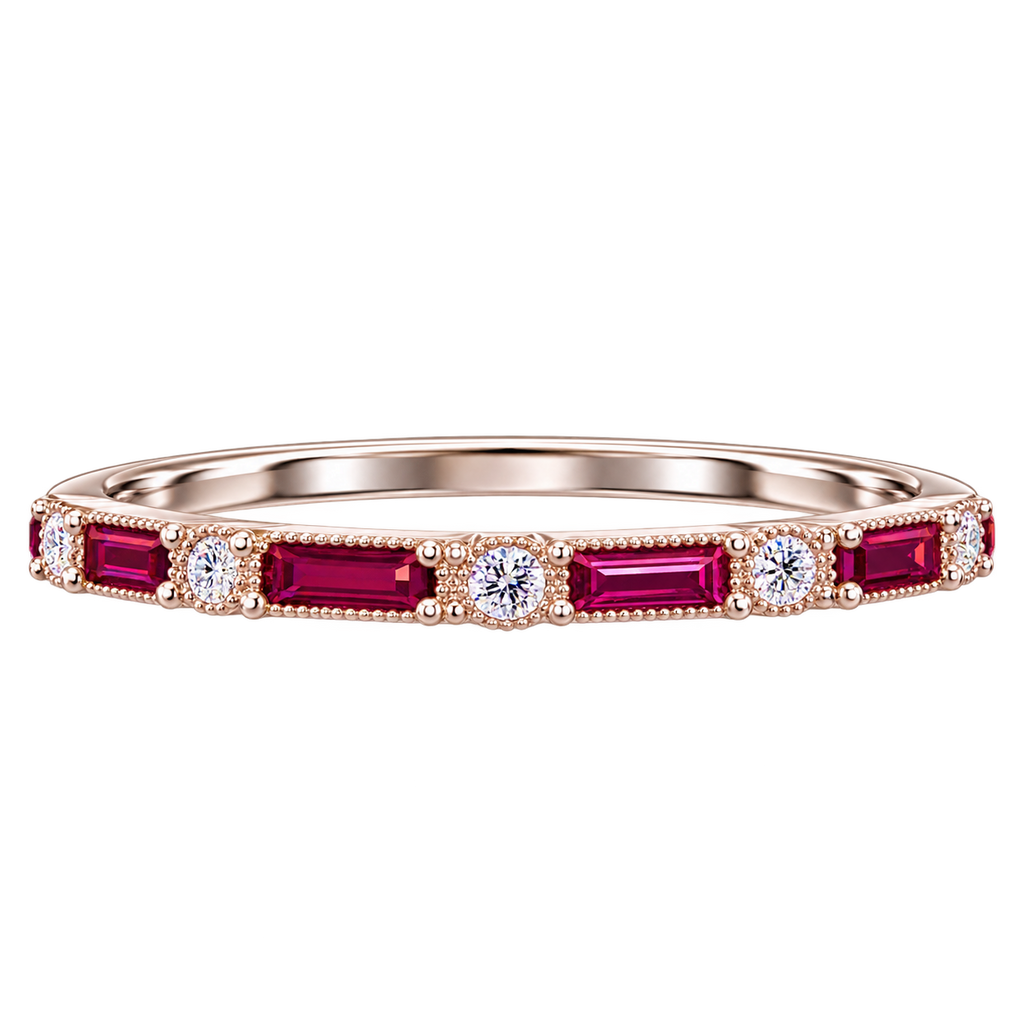 Silver Blush Luxe Band Ring