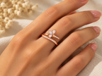 Rosé Crystal Blossom Ring