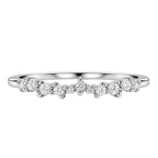 Silver Celestine Arc Ring
