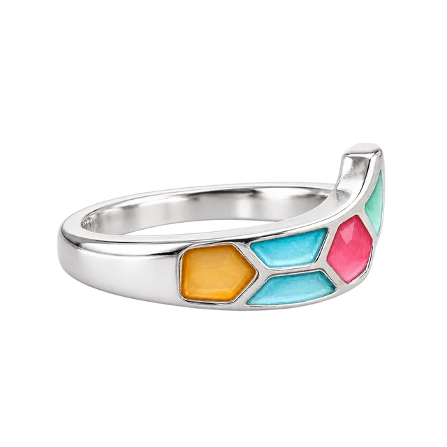 Silver Pastel Prism Ring