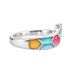 Silver Pastel Prism Ring