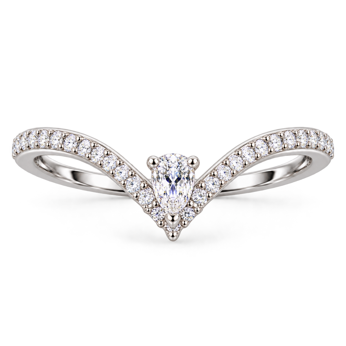 Silver Crossover Gleam Ring