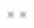 Silver Celeste Starburst Crystal Stud Earrings