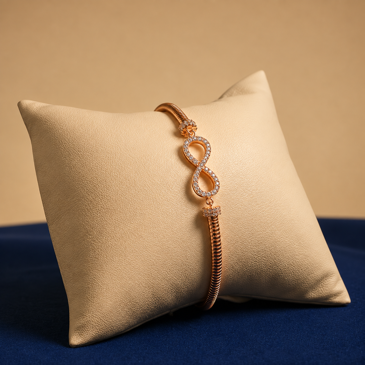 Rose Gold Elara Infinity Bracelet