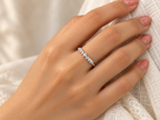 Silver Crystal Flow Ring