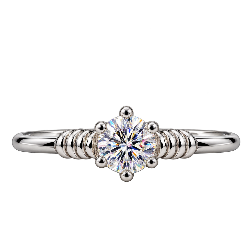 Silver Flora Lumière Ring