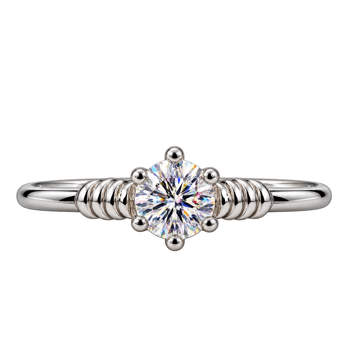 Silver Flora Lumière Ring