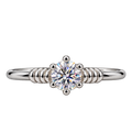 Silver Luneveil Open Ring