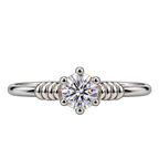 Silver Luneveil Open Ring