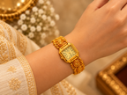 Viha Quartz Rajvani Heritage Gold-Tone Bracelet Watch