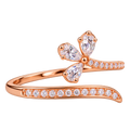 Rosé Crystal Blossom Ring