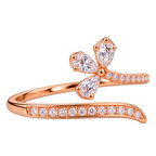Rosé Crystal Blossom Ring