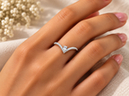 Silver Crossover Gleam Ring