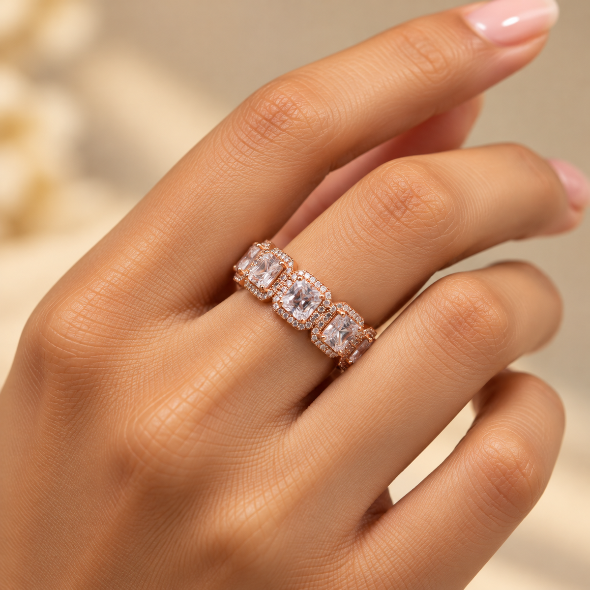 Rosé Éclat Grandeur Ring