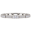 Silver Gleaming Curve Ring