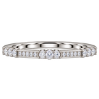 Silver Gleaming Curve Ring